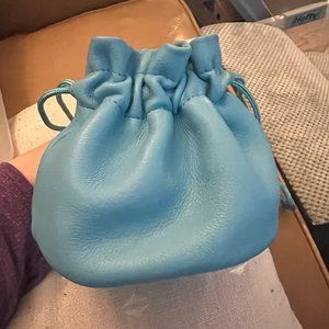 Levenger Harper Leather Drawstring Pouch